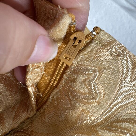 Formal Kid Girl Dress Gold Sequin Elegant Zipper Tie Shoulder Size 6 by … - Picture 10 of 13